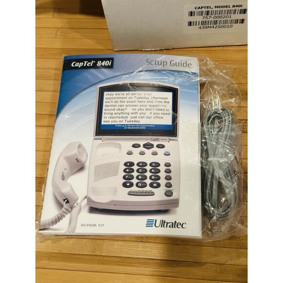 Ultratec Captel 840i Hearing Impaired Touch Caption Telephone New In Box - Picture 8 of 14